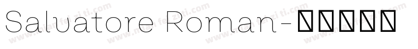 Salvatore Roman字体转换
